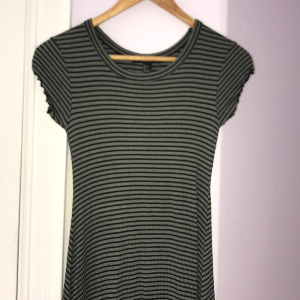 Striped Green Summer Dress